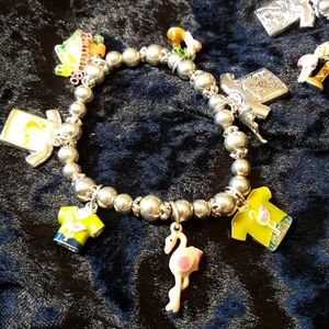 Charm bracelet sterling tropical